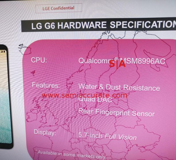 It’s Official – LG G6 Will Come With Snapdragon 821 Instead Of Snapdragon 835