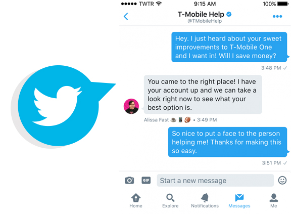 Twitter Rolls Out New Customer Service DMs - Twitter messaging