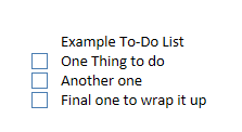 Using OneNote to create todo lists