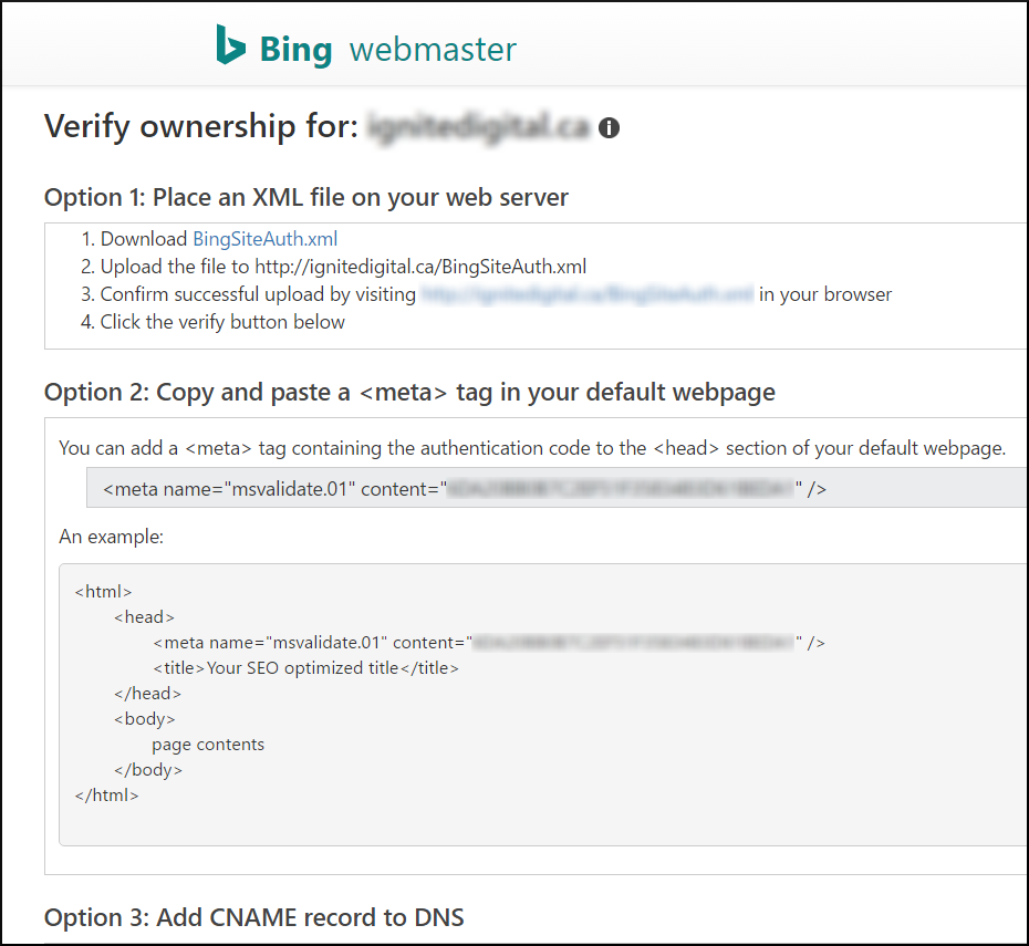 Set Up Bing Webmaster Tools