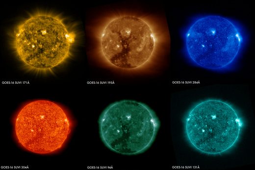 NOAA’s GOES-16 weather satellite takes its first solar images