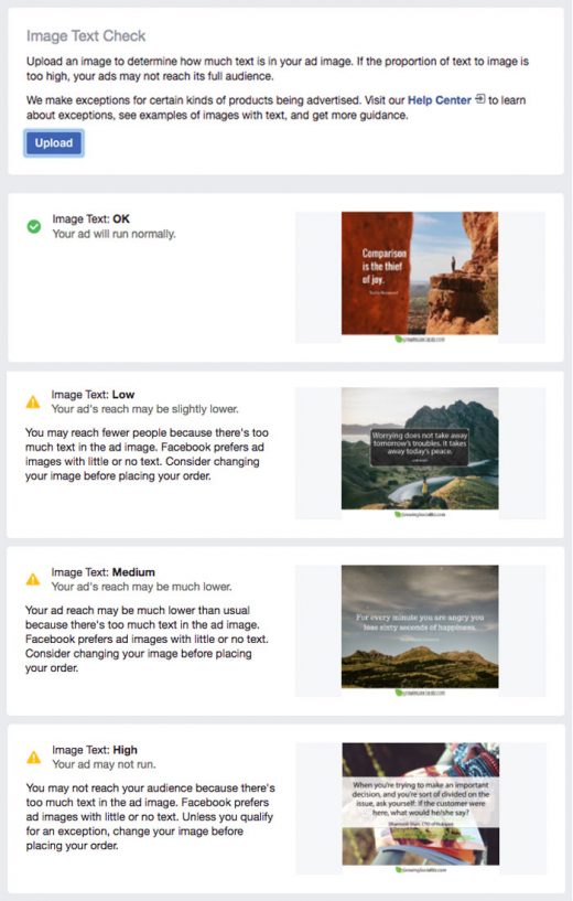 Facebook Boosted Posts: How Much Text Can You Use On Images?