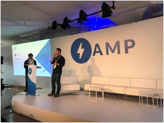 Gao Lei at Google AMP Conference, New York, March 7, 2017