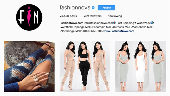 Fashion Nova Instagram