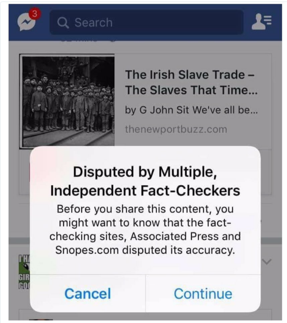 People are starting to see Facebook’s disputed content alerts