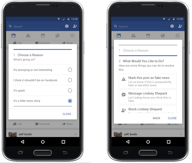 People are starting to see Facebook’s disputed content alerts - Facebook Fake News