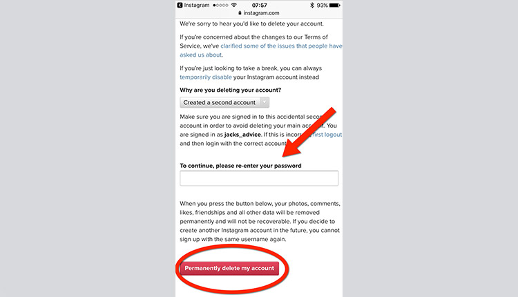 How To Delete An Instagram Account [Step-by-Step Guide] - Step 9 Instagram Permanently Delete  Account 