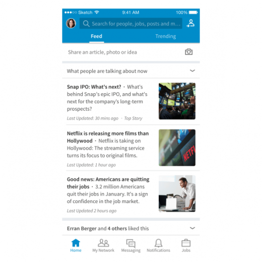 LinkedIn Aims To Turn New “Trending Storylines” Into A Daily Habit–And A Moneymaker