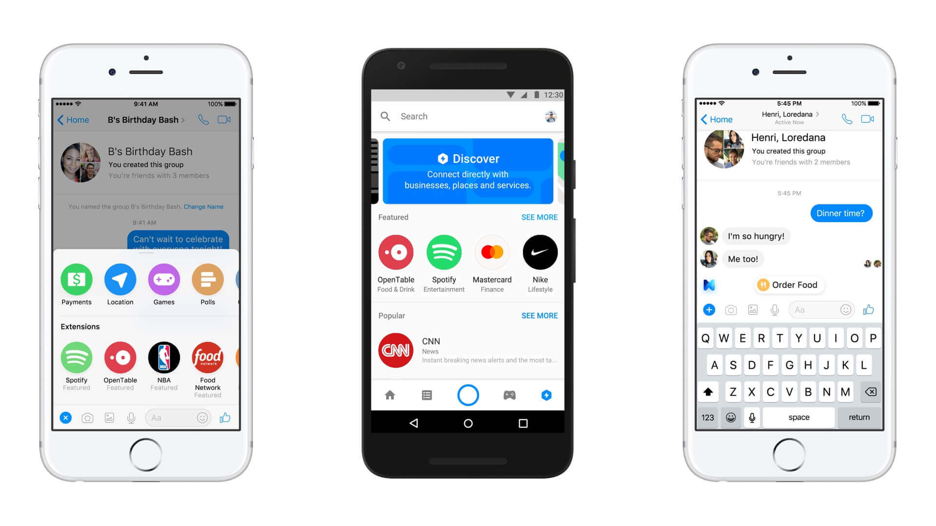 Facebook Messenger makes chatbots easier to find and use with new Discover tab, Chat Extensions