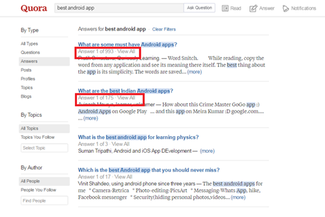 Quora - most answered questions