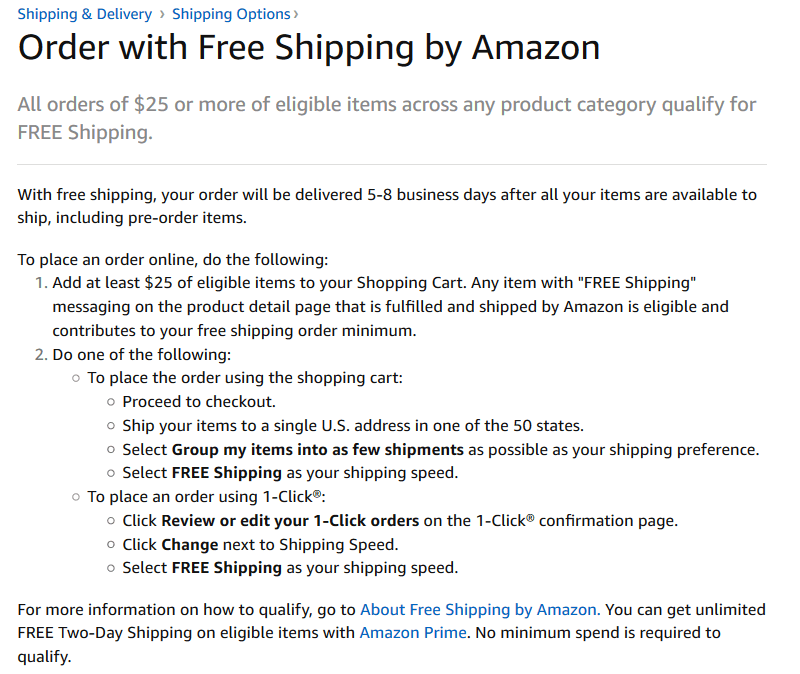 Amazon undercuts Walmart’s free shipping minimum — dropping order amount to $25