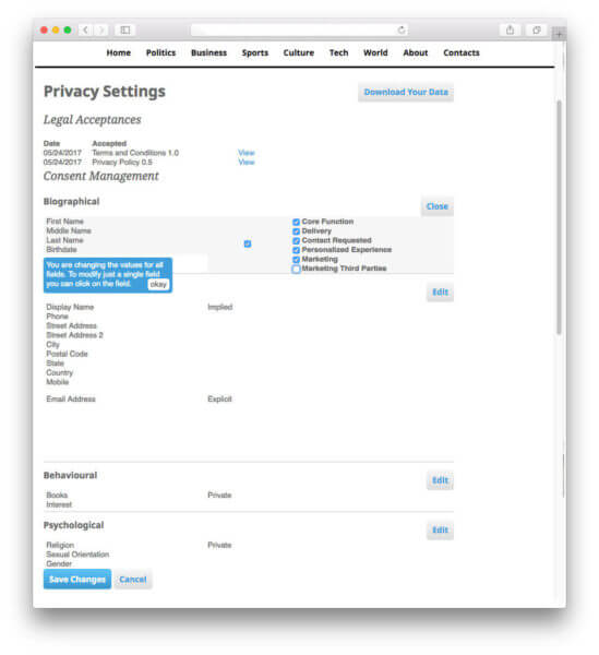 Janrain offers one of the first GDPR portals for consumer data management