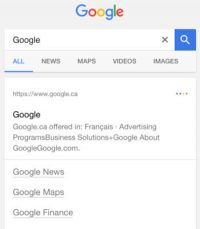 Google is testing variations of black links in search results