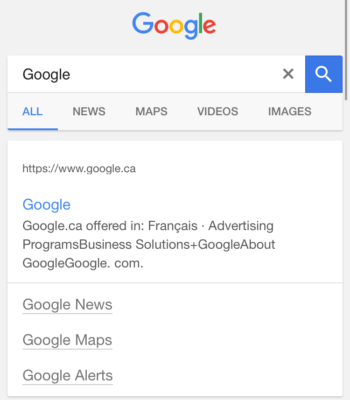Google is testing variations of black links in search results- blue title
