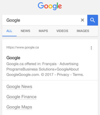 Google is testing variations of black links in search results - black vertical dots
