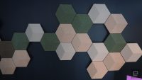 B&O hides high-end speakers in hexagonal wall art