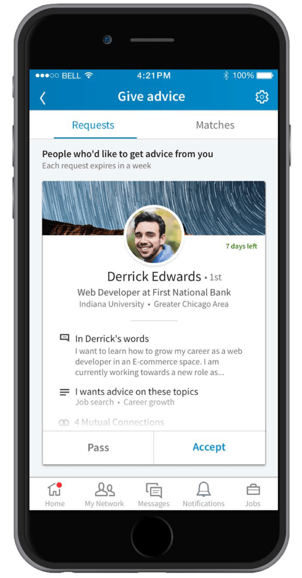 LinkedIn Is Testing A New Feature That Matches You With A Mentor | DeviceDaily.com