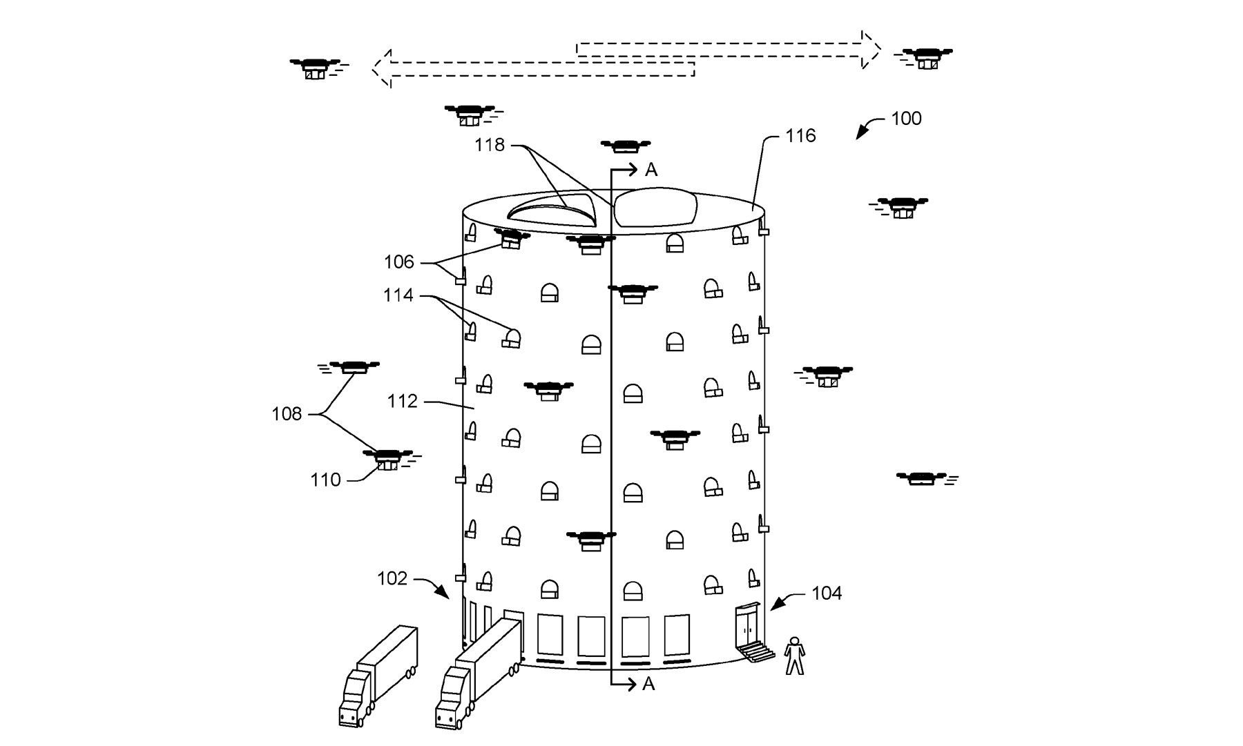 Amazon dreams of putting a giant drone beehive in your city | DeviceDaily.com