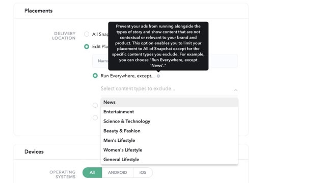 Snapchat lets advertisers control the types of content their ads appear next to | DeviceDaily.com