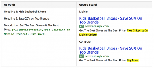 Customize Your Ads With the New AdWords IF Function