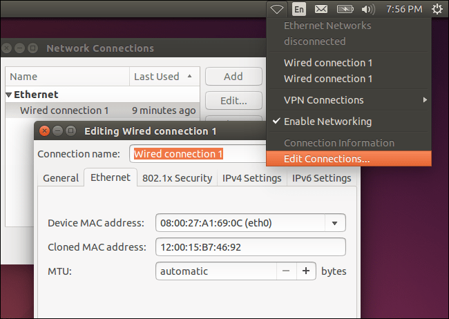 vmware change network mac address
