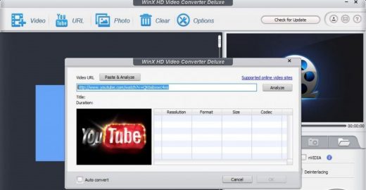 WinX HD Video Converter: Download and Convert HD Videos, Make Slideshows and More