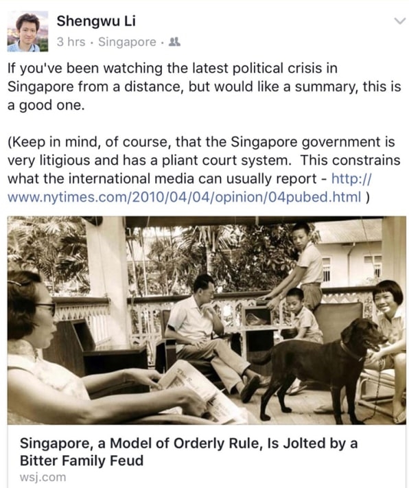 Americans Should Care That Singapore Prosecutes Citizens Over Facebook Posts | DeviceDaily.com