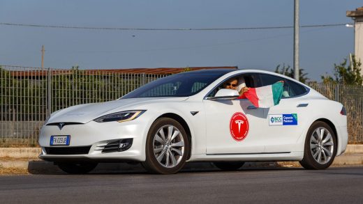 Tesla fans reach a symbolic long-distance EV driving milestone