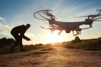 The military can shoot down drones that fly over bases