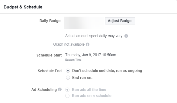 facebook ads review budget screencap | DeviceDaily.com