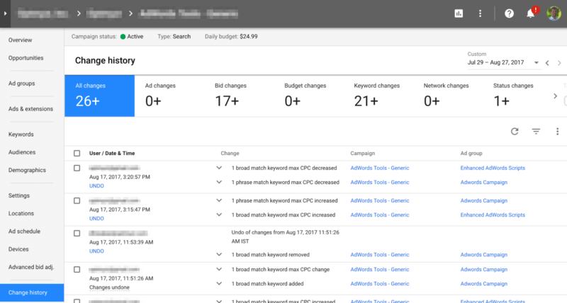 Four ways to spot AdWords account trouble early | DeviceDaily.com