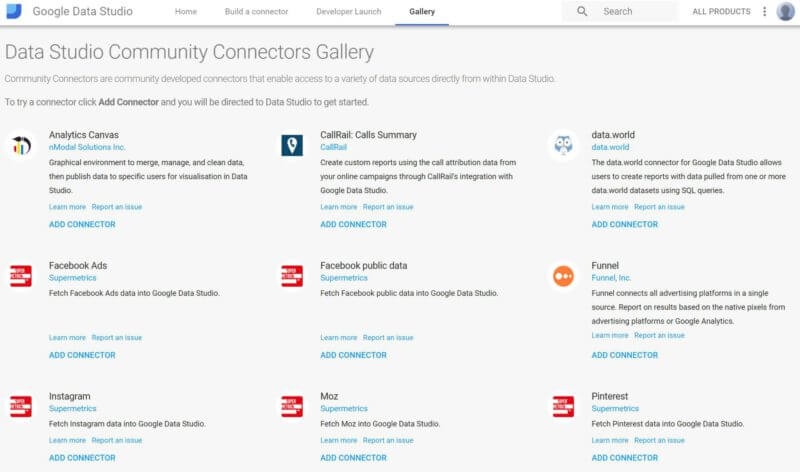 Google Data Studio adds third-party data connectors from Supermetrics and others | DeviceDaily.com