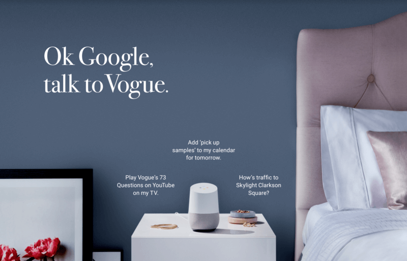 Google Home partnership with Condé Nast’s Vogue offers new model for publishers | DeviceDaily.com