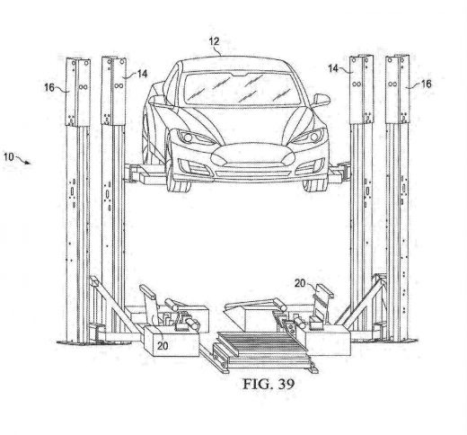 Tesla envisions mobile EV battery swapping machines