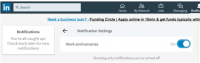 How to Turn off LinkedIn Notifications of Birthdays and Work Anniversaries