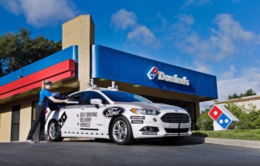 An autonomous Ford Fusion will deliver Domino’s in Michigan
