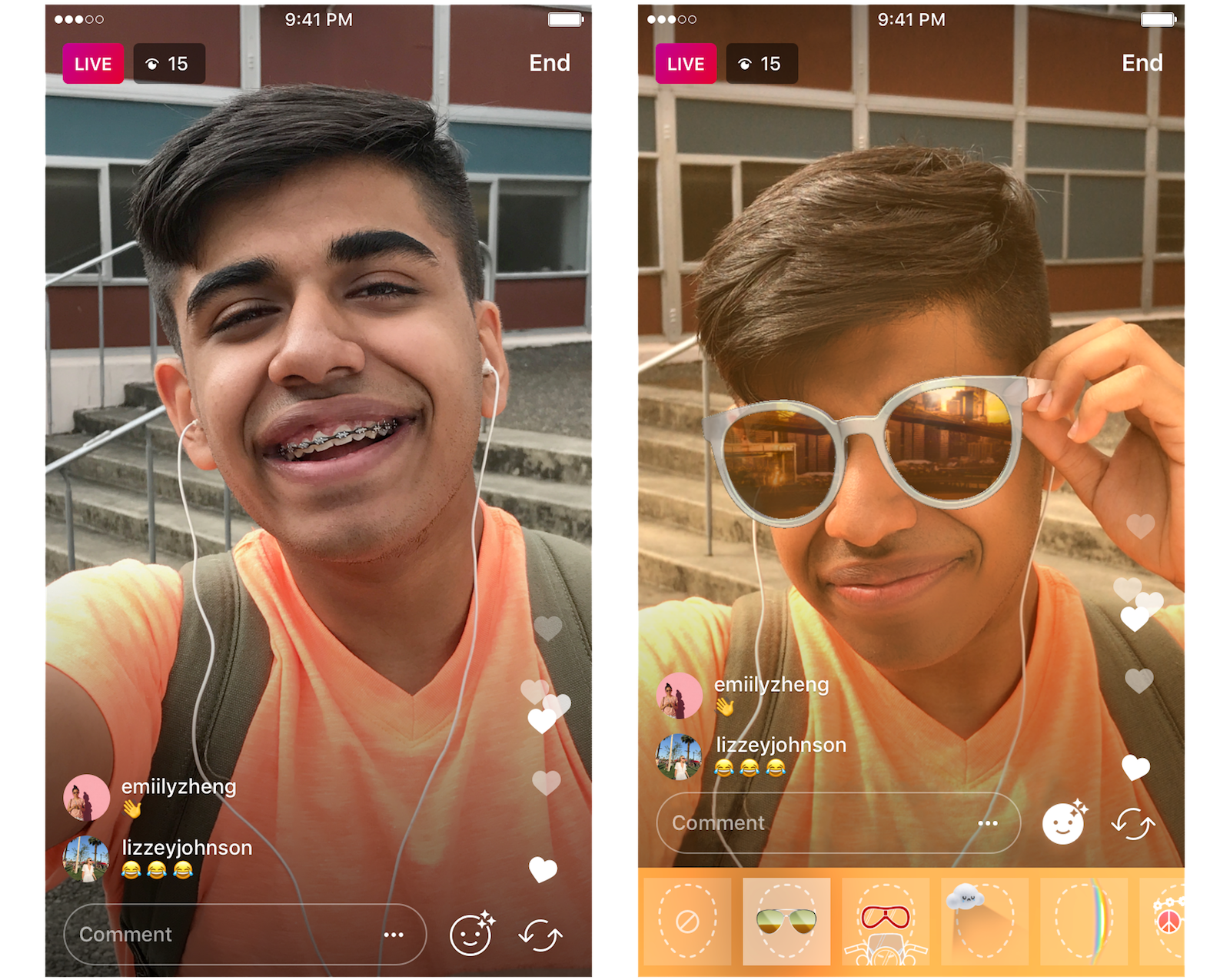Instagram's face filters are now available during your livestreams | DeviceDaily.com