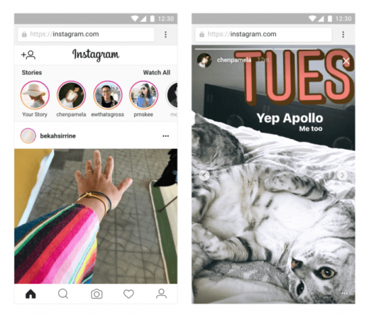 Instagram starts putting Stories, but not Story ads, on its website