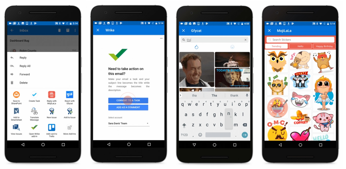 Microsoft brings app add-ins to Outlook on Android | DeviceDaily.com