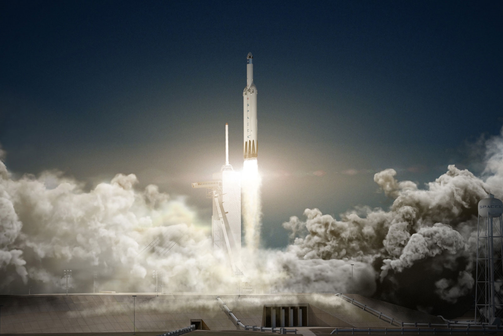 SpaceX finishes testing Falcon Heavy's first stage cores | DeviceDaily.com