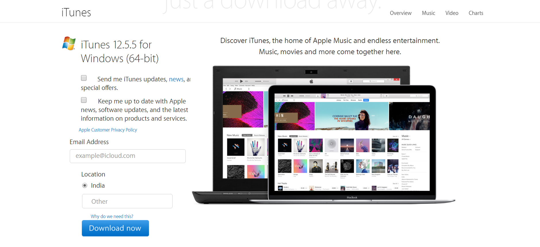 download itunes for windows 10