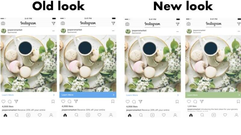 Instagram redesigns call-to-action bar to dynamically mirror ads | DeviceDaily.com