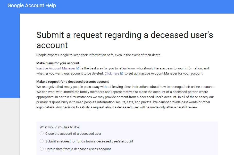 What Happens To A Deceased Person’s Account On Google | DeviceDaily.com