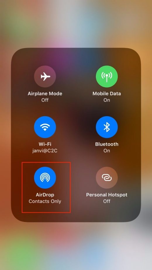 Where is AirDrop in iOS 11?