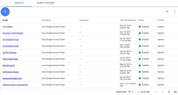 AdWords Scripts now available in new AdWords interface | DeviceDaily.com