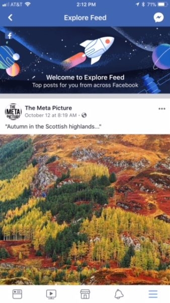 Facebook Rolls Out New Explore Feed | DeviceDaily.com