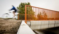 Dutch cyclists can ride over a 3D-printed bridge