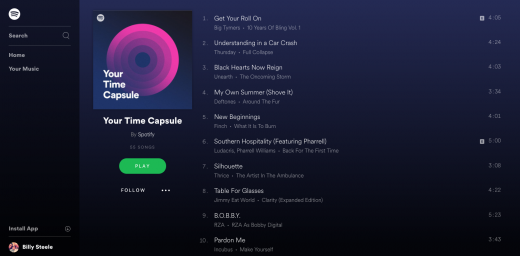 Spotify’s new playlist is personalized to your teenage years