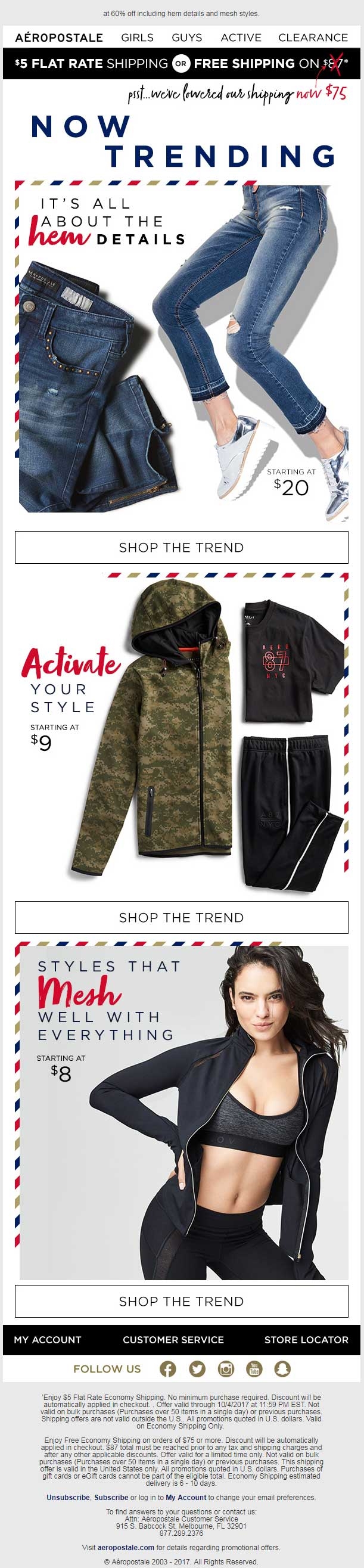 Aeropostale Email | DeviceDaily.com