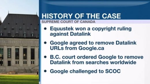Judge Sides With Google, Blocks Canadian Takedown Order